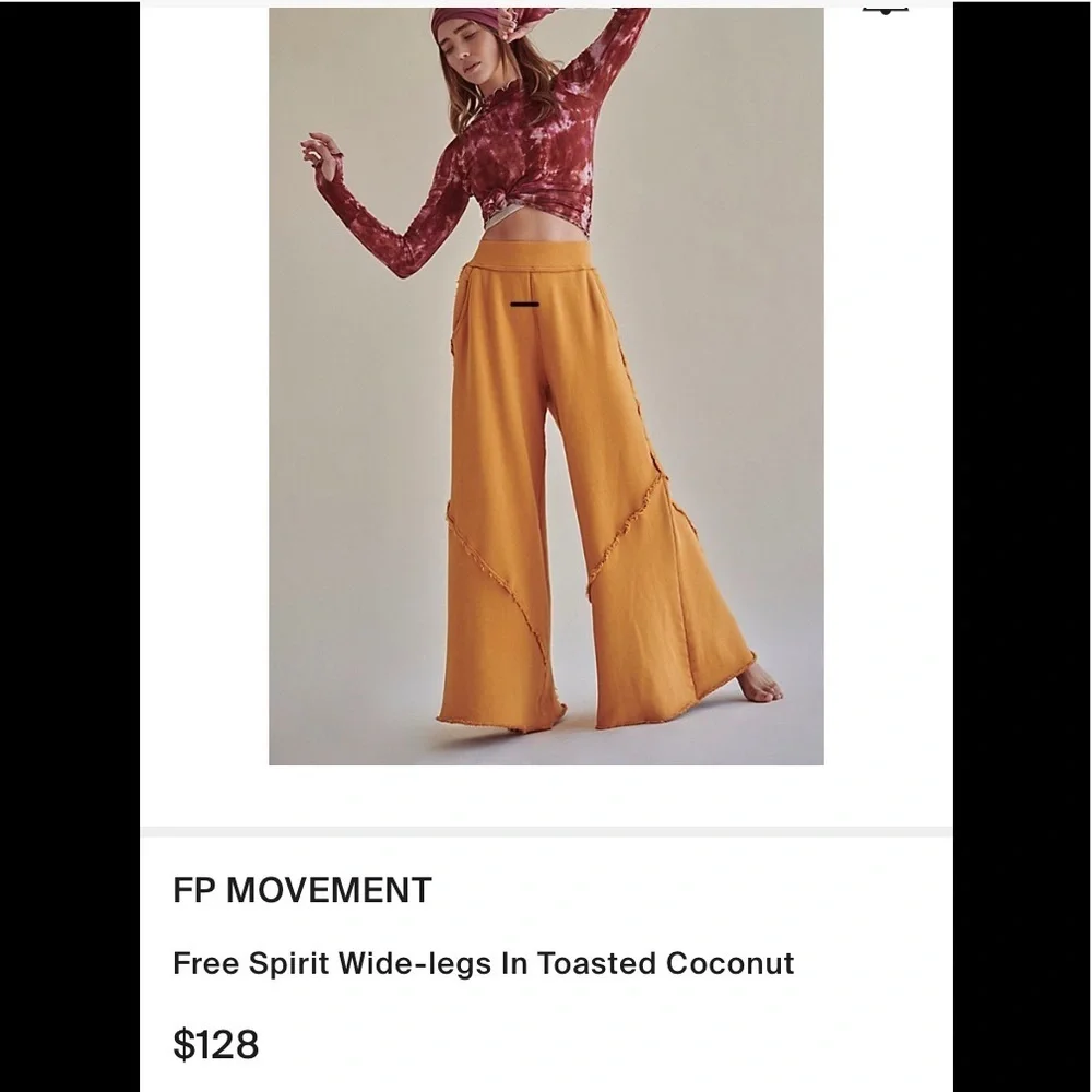 NWT Free People Movement Free Spirit Wide-Legs size Small.